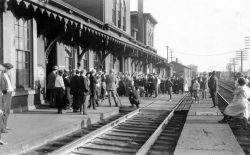 Erie Depot Movie Extras 1922